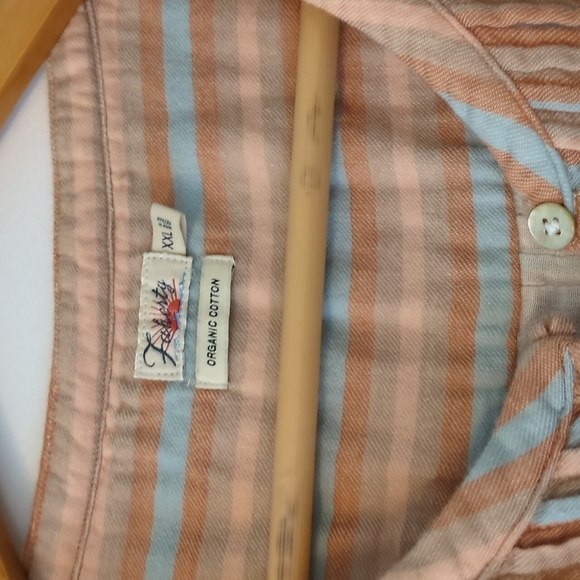 Faherty Isha organic cotton Gauzy Pintuck tunic Dress With Pockets Vacation XXL - Picture 8 of 10